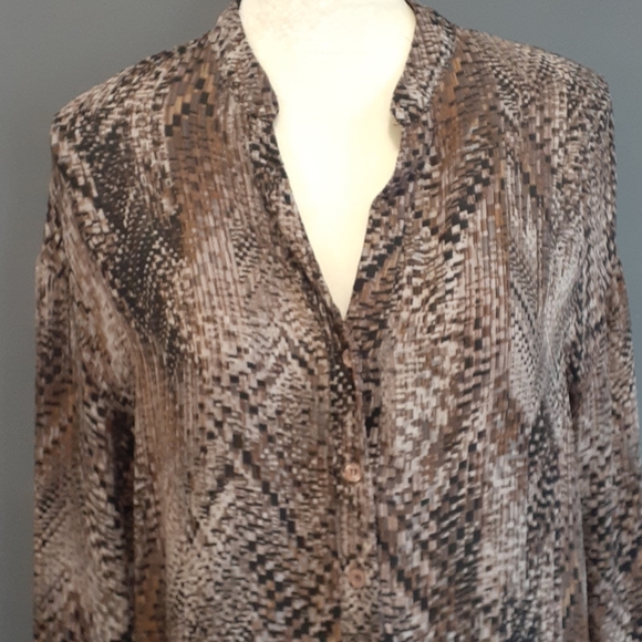 Vtg.Kut from the kloth button up top blouse sz small - Picture 2 of 11